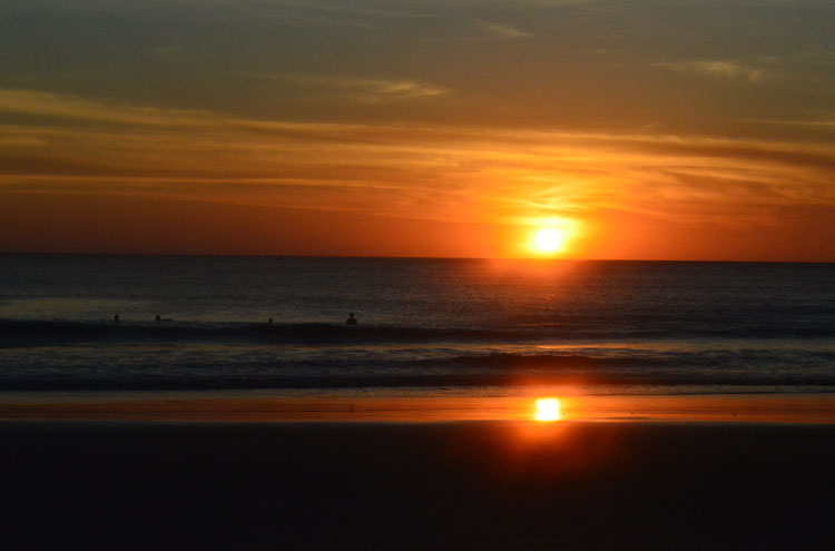 The end of another day on Playa Grande